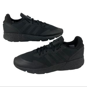 🆕 Adidas ZX 1K Boost Triple Black Sneakers